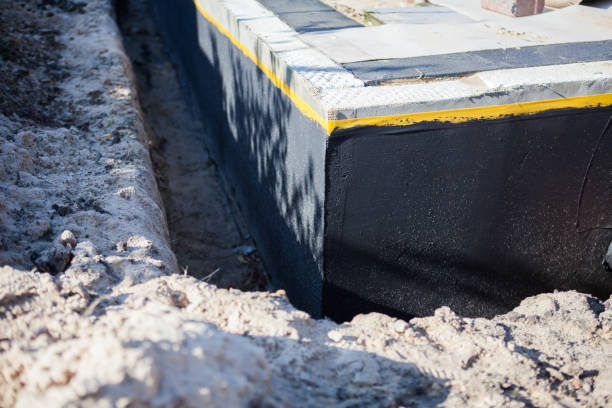 Residential Exterior Waterproofing installation at a Saranac, MI home by SJ Waterproofing Pros